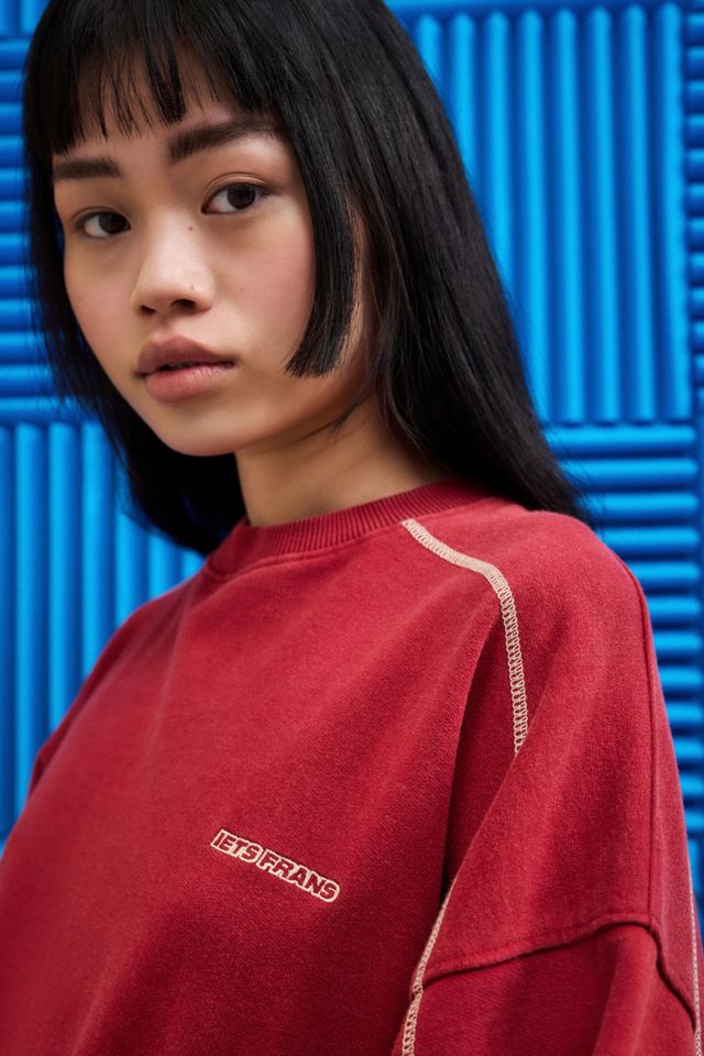 iets frans...Contrast Stitch Sweatshirt #6