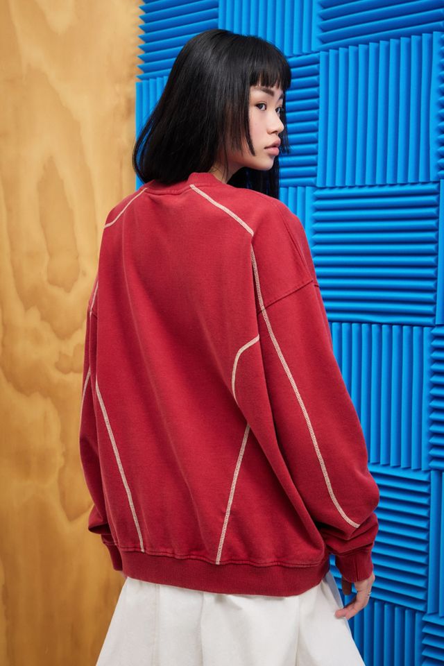 iets frans...Contrast Stitch Sweatshirt #7