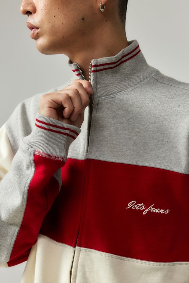iets frans... Grigio Rosso Pannello Track Top #1