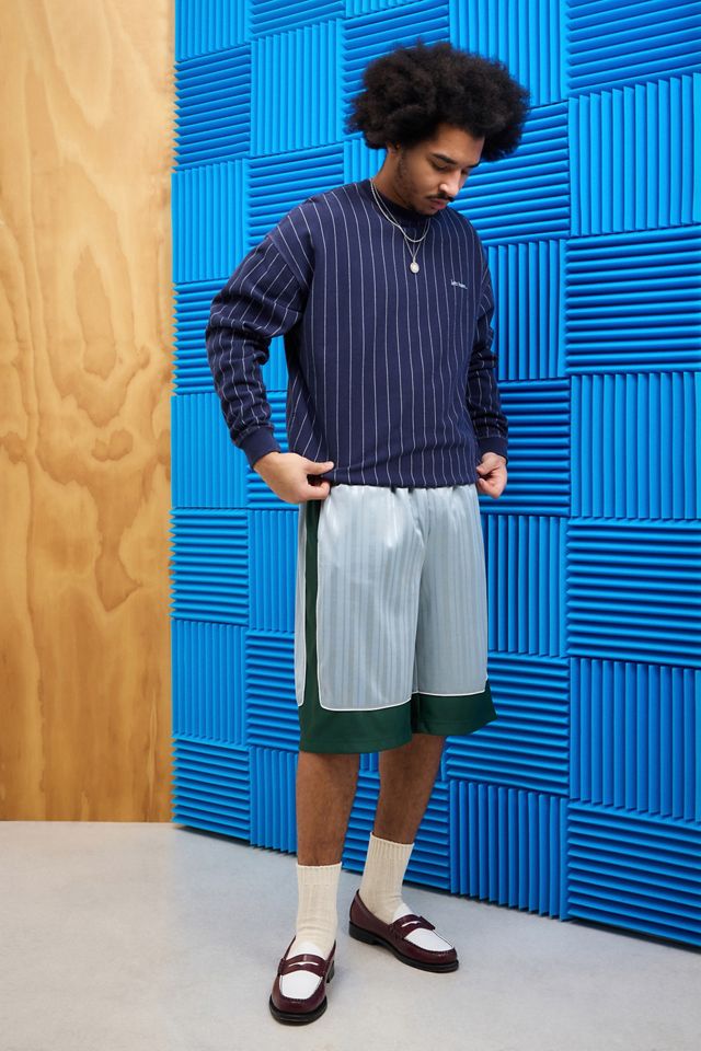iets frans... Navy Pinstripe Sweatshirt #1