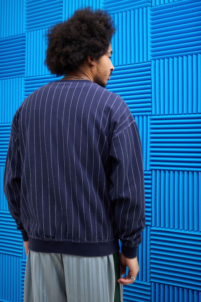 Pinstripe sweatshirt sale