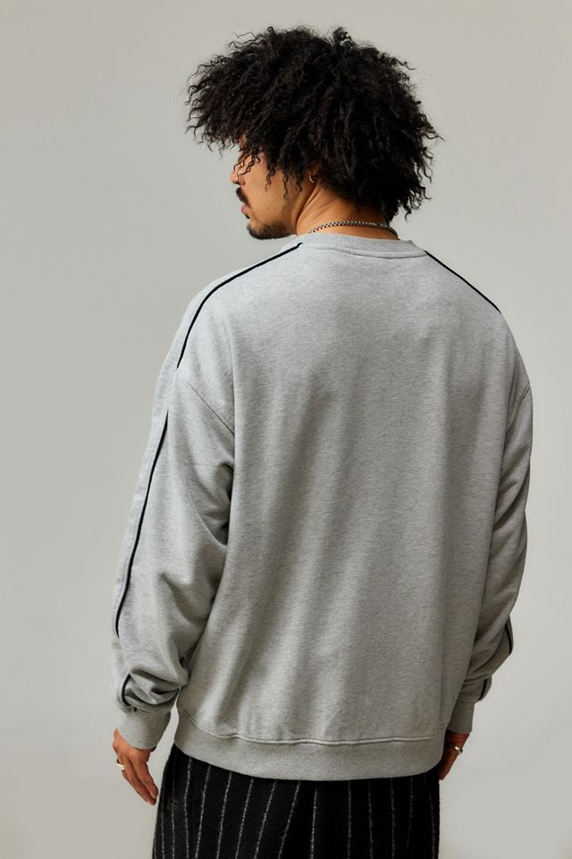 iets frans... Grau Gepipt Sweatshirt #3
