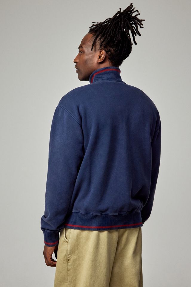 BDG Navy Argyle Track Top #3