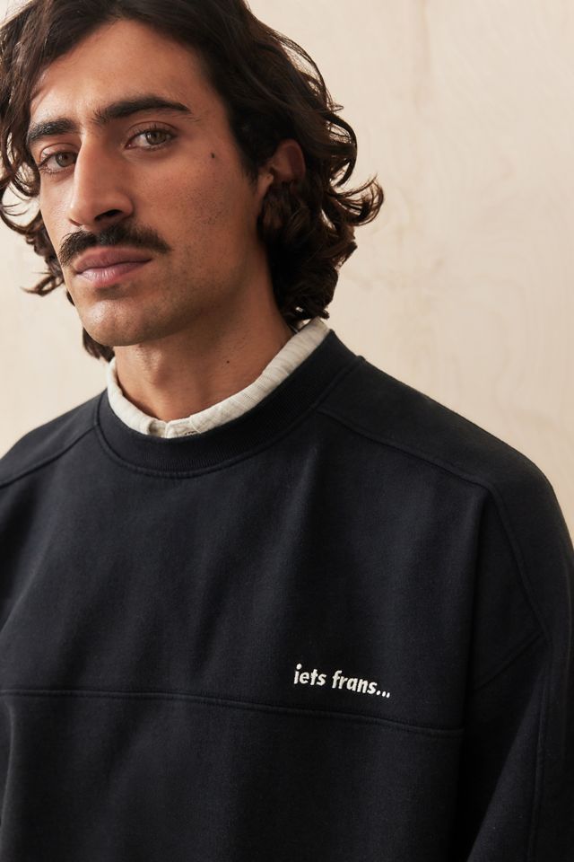 iets frans... Black Tonal Panel Sweatshirt #1