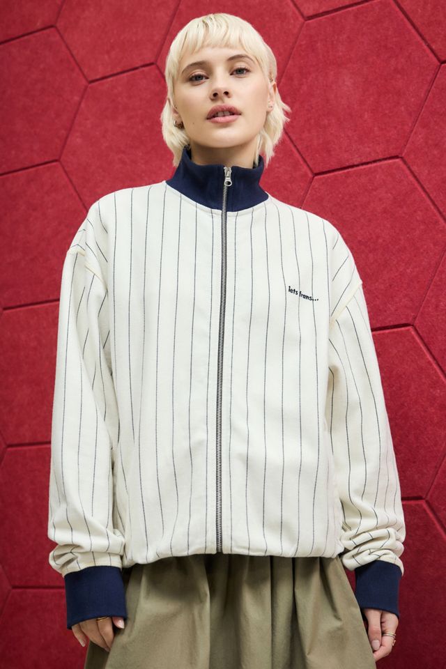 iets frans... Ecru Pinstripe Track Top #4