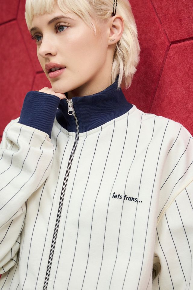 iets frans... Ecru Pinstripe Track Top #6