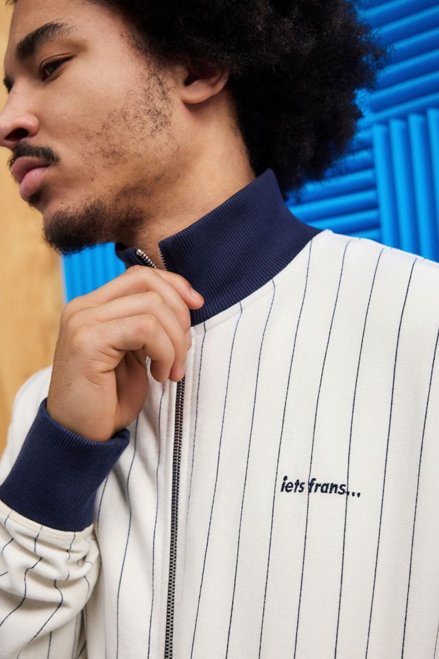 iets frans... Ecru Pinstripe Track Top #2