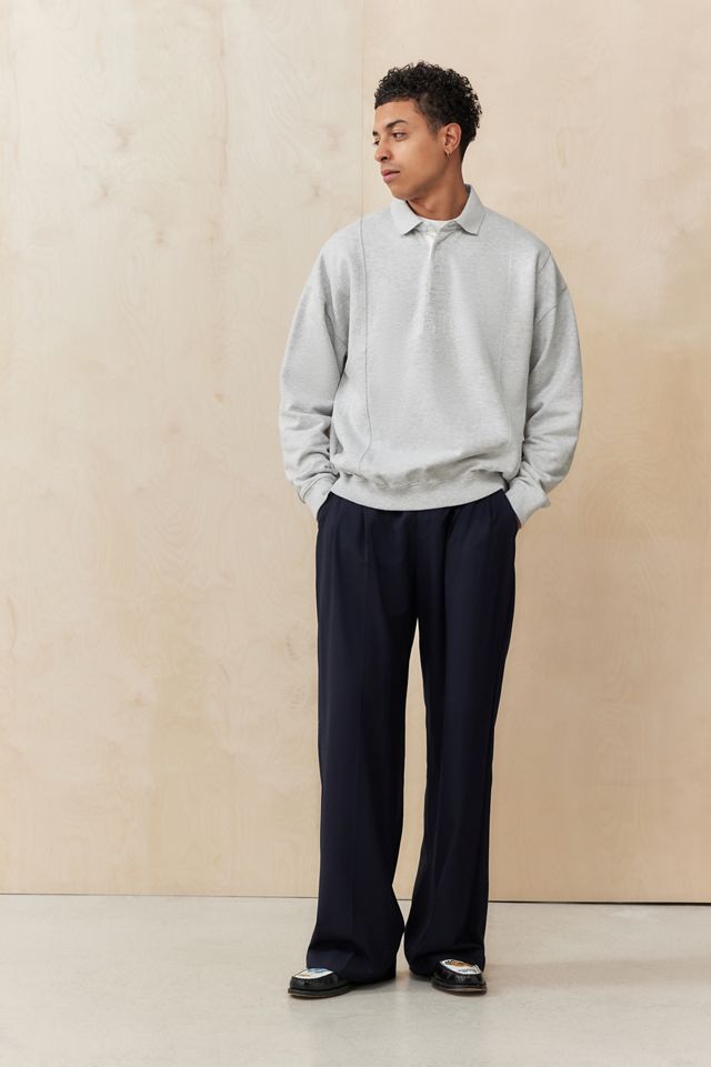 iets frans... Grey Panel Polo Shirt #2