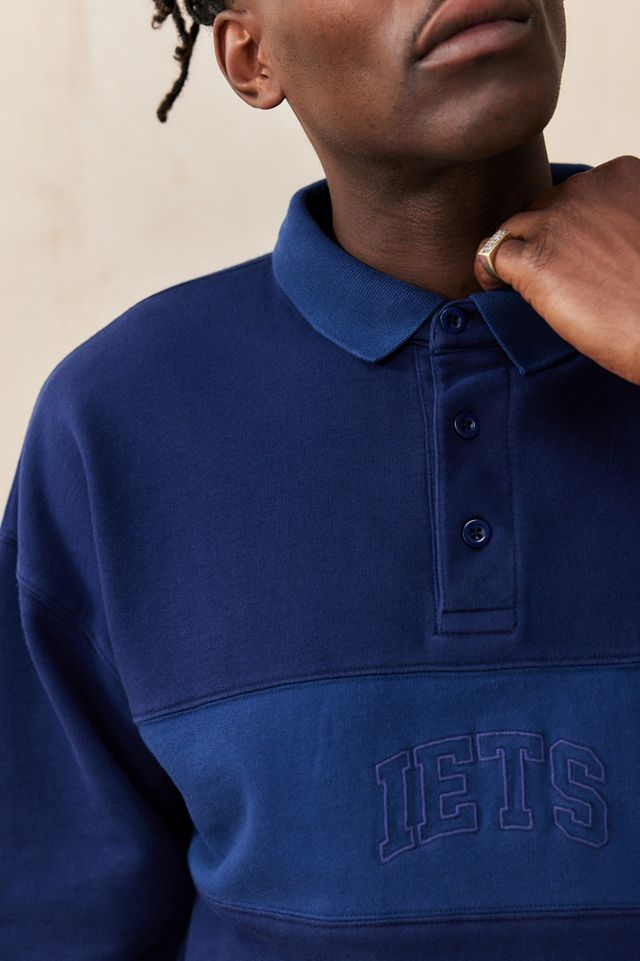 iets frans... Navy Panel Polo Shirt #1