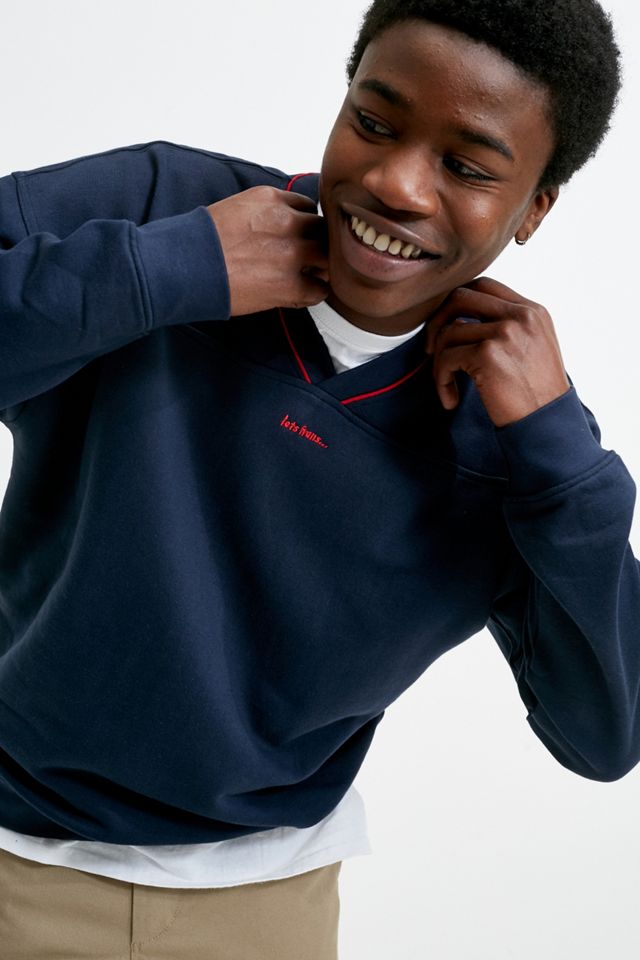 iets frans… Panelled V-Neck Jumper #1