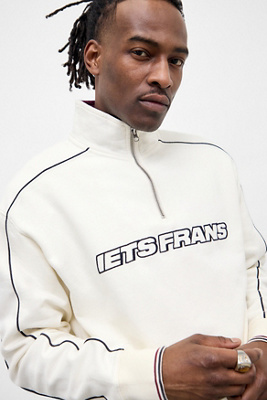 Iets frans. Sweat-shirt écru à col montant en taille: XS - iets frans... - Modalova