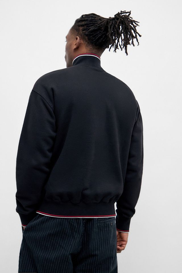 iets frans... Black Tipped Mock Neck Sweatshirt #3