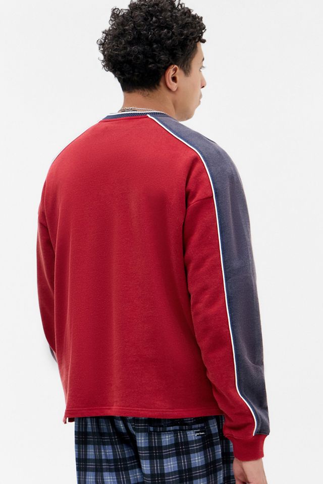 iets frans... Red Zach V-Neck Tipped Sweatshirt #4