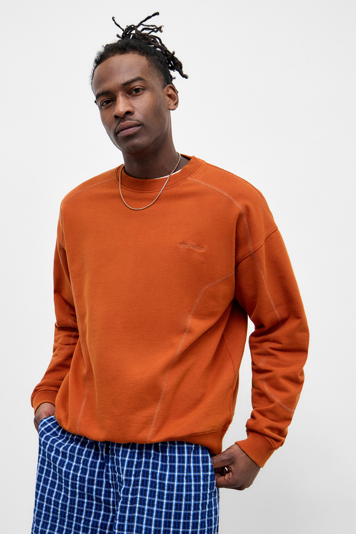 iets frans... Rust Contrast Sweatshirt