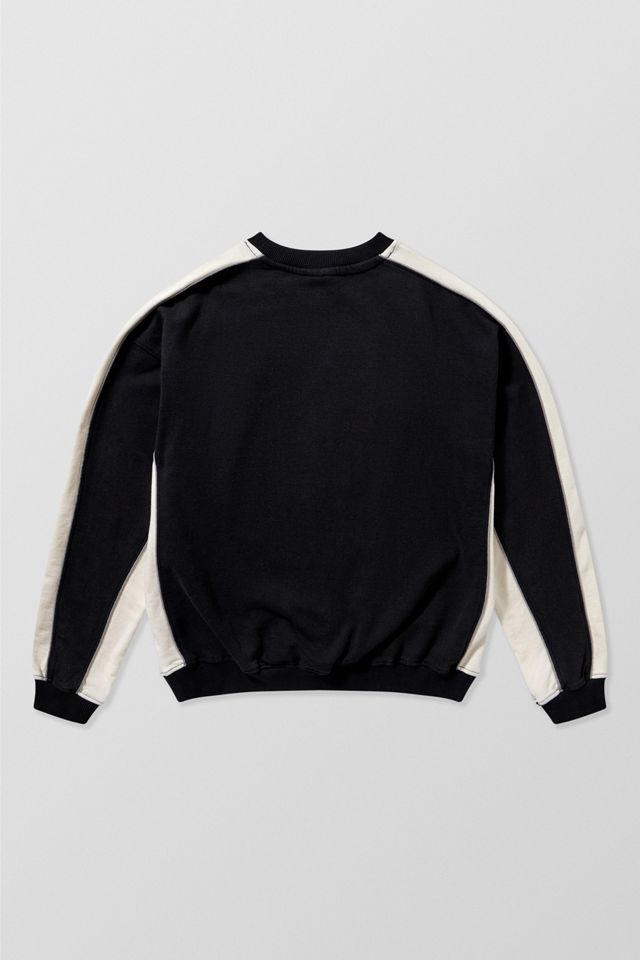 iets frans.... Black & Ecru Octavius Panel Sweatshirt #6