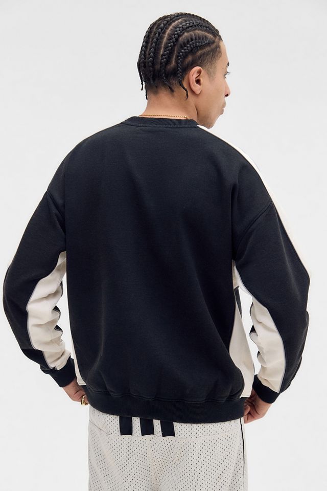 iets frans.... Black & Ecru Octavius Panel Sweatshirt #3