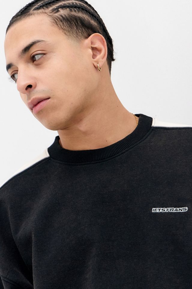 iets frans.... Black & Ecru Octavius Panel Sweatshirt #4