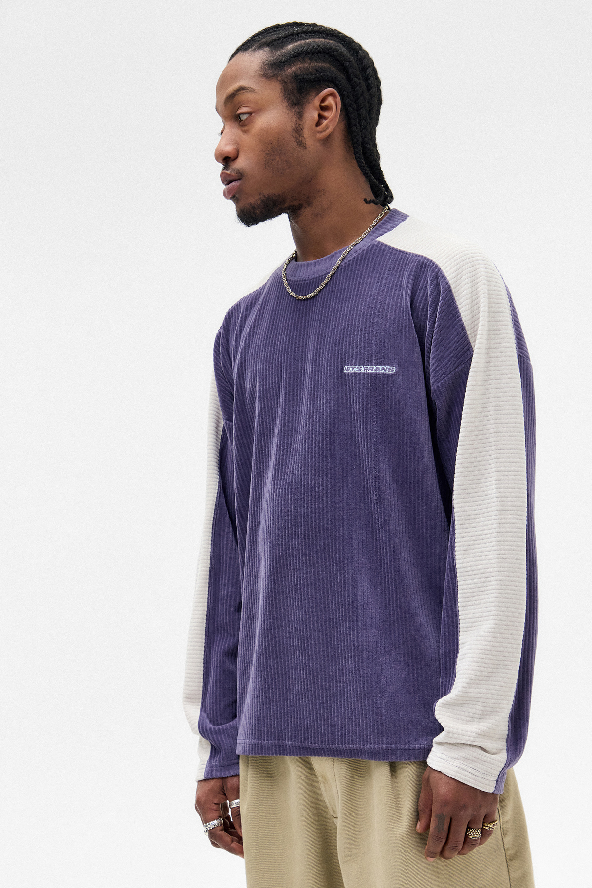iets frans... Panel Velour Sweatshirt