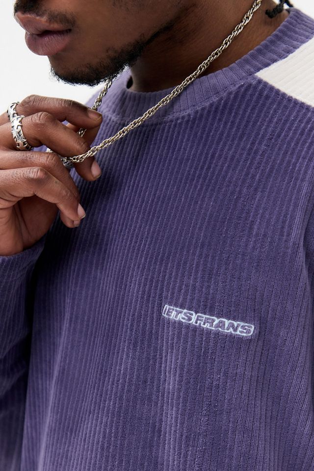 Sweat-shirt en velours à panneaux iets frans... #2