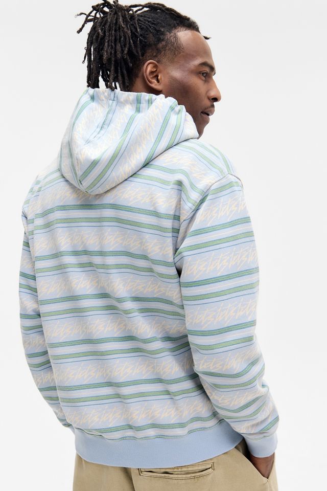 iets frans... Blue Striped Zip-Up Hoodie