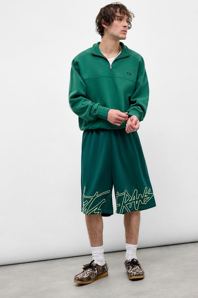 iets frans... Grünes Fleece-Panel mit Stehkragen #1