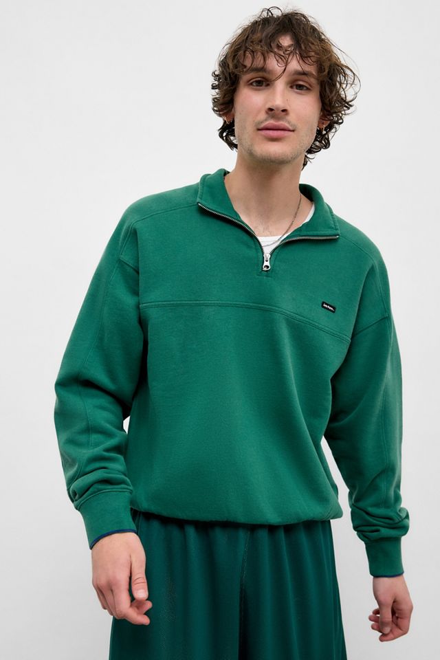 iets frans... Grünes Fleece-Panel mit Stehkragen #2