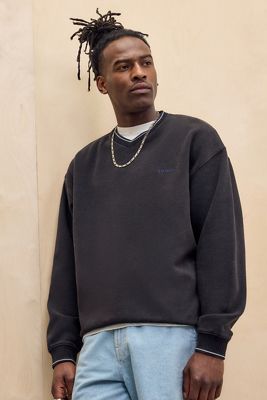 Sudadera Acanalada con Cuello en V iets frans Black