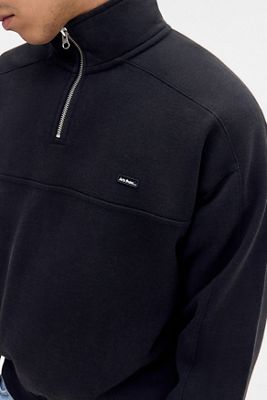 iets frans... Schwarz Panel Mock Neck Sweatshirt