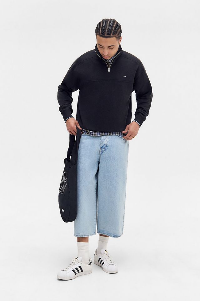 iets frans... Black Panel Mock Neck Sweatshirt #2