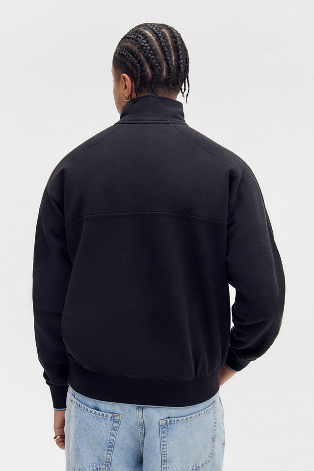 iets frans... Black Panel Mock Neck Sweatshirt #3
