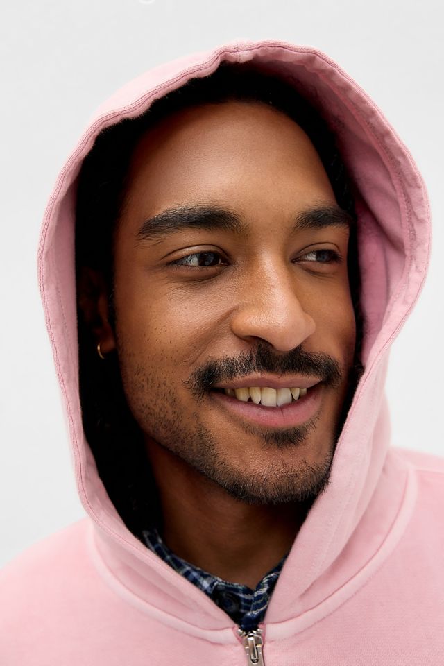 iets frans... Pink Cropped Zip-Through Hoodie #3