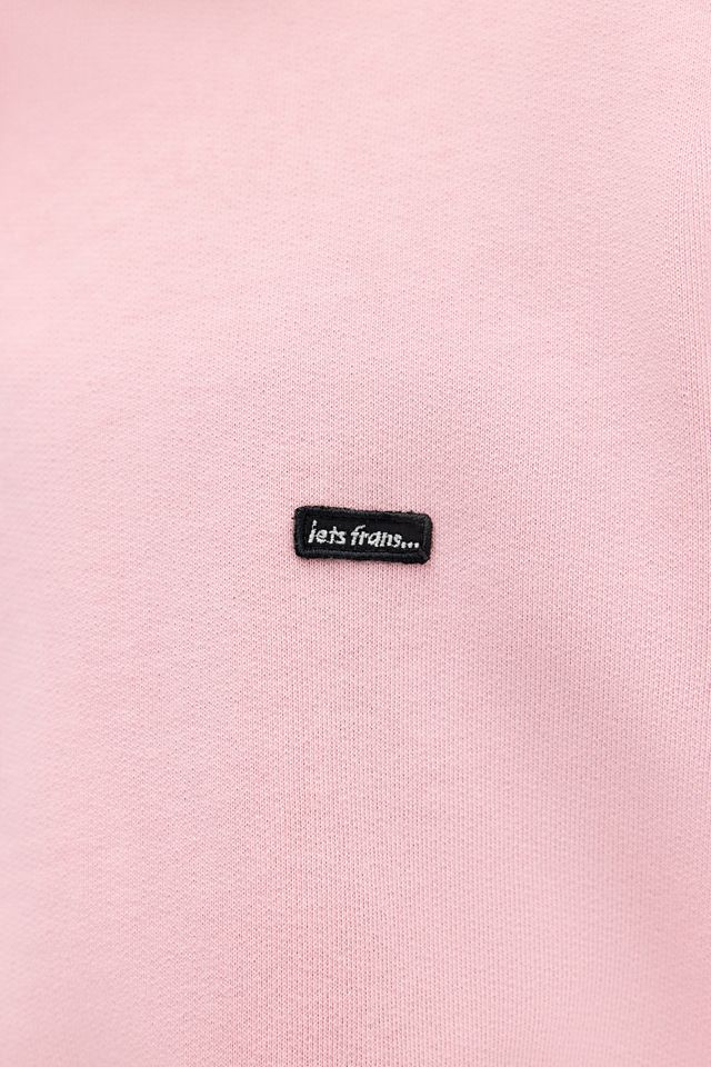iets frans... Pink Cropped Zip-Through Hoodie #4