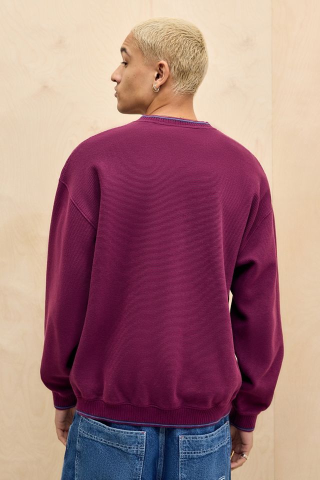 iets frans... Berry Ribbed V-Neck Sweatshirt #3