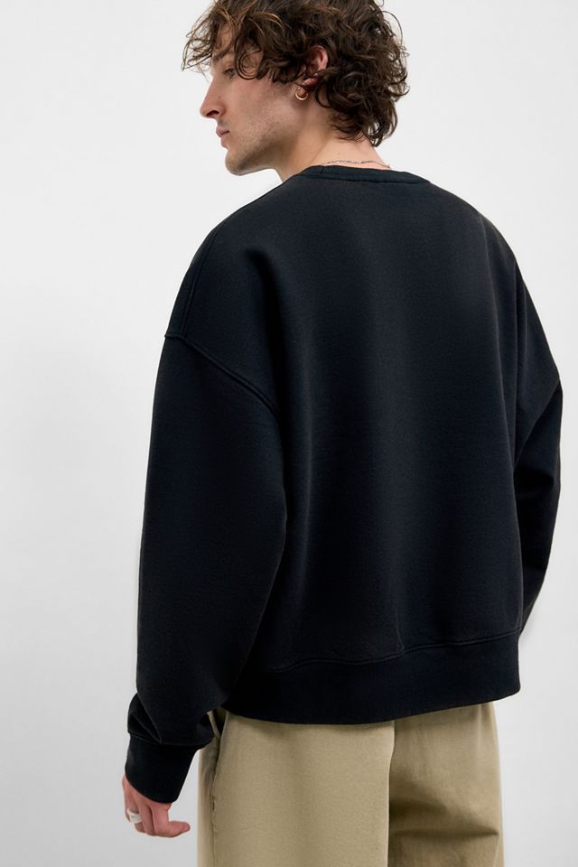iets frans... Black Cropped Sweatshirt #3