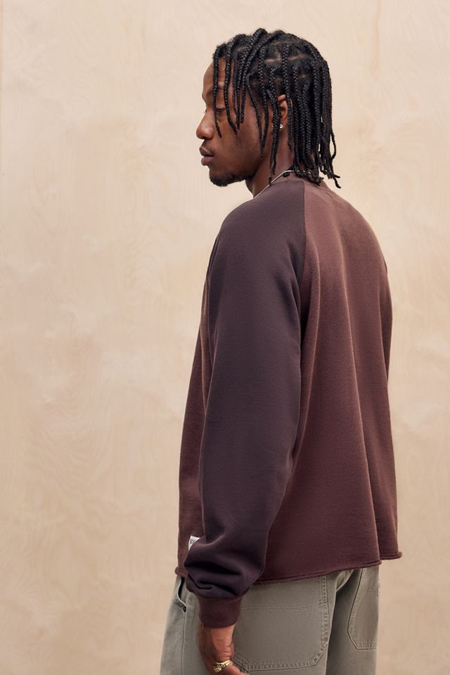 BDG Braunes Sweatshirt mit Raglanärmeln in Tontönen #3