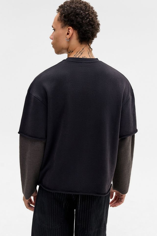 BDG Black 98 Double Layered Sweatshirt #3