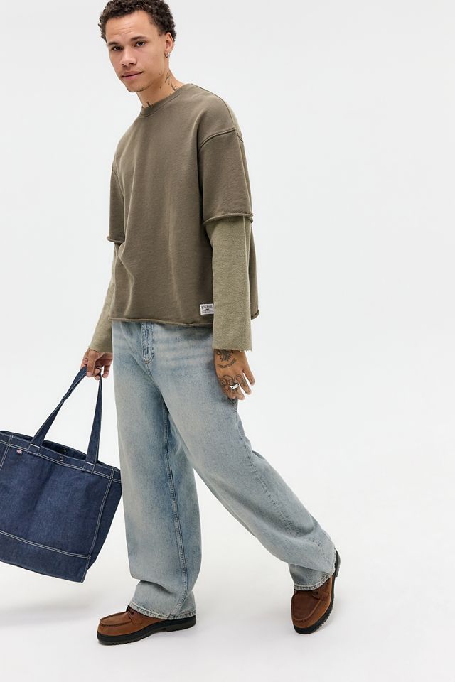 BDG 98 Green Double Layer Sweatshirt #2