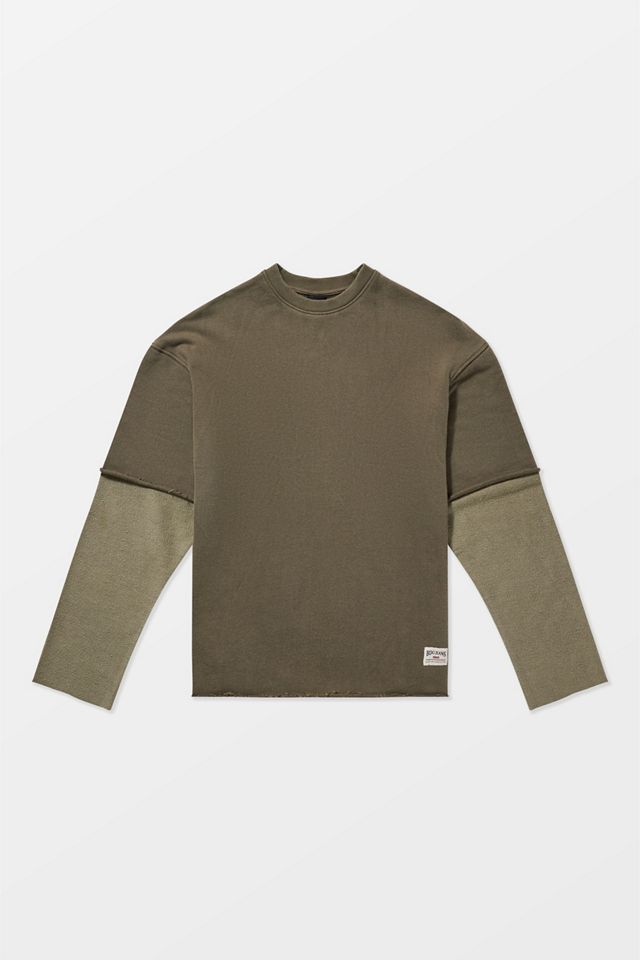 BDG 98 Green Double Layer Sweatshirt #6