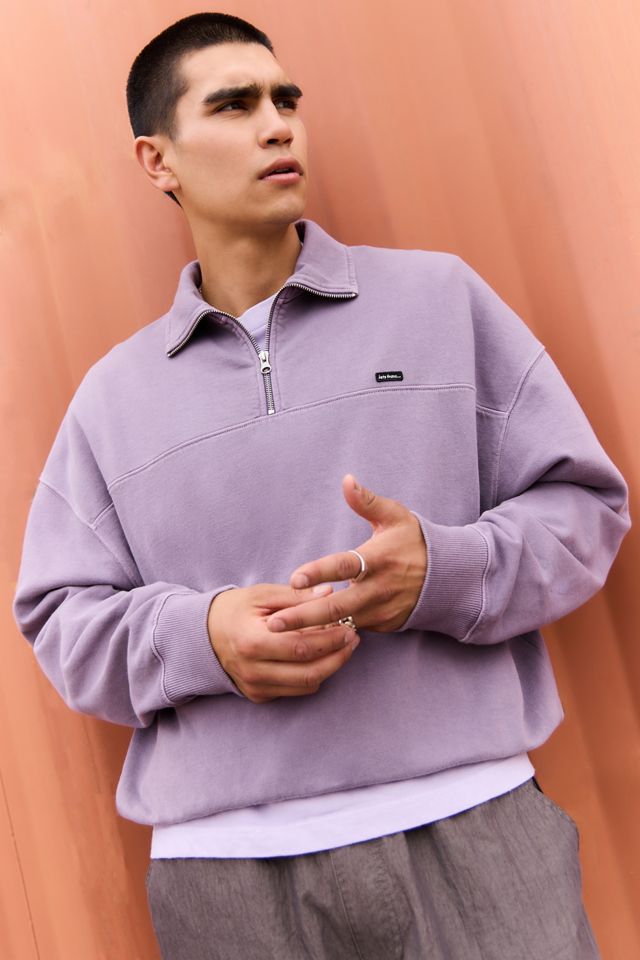 iets frans... Purple Silas Mock Neck Sweatshirt #2