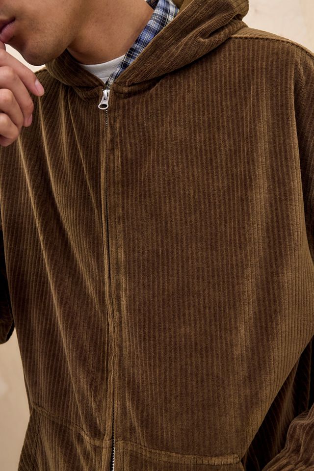 iets frans... Khaki Velour Hoodie #1