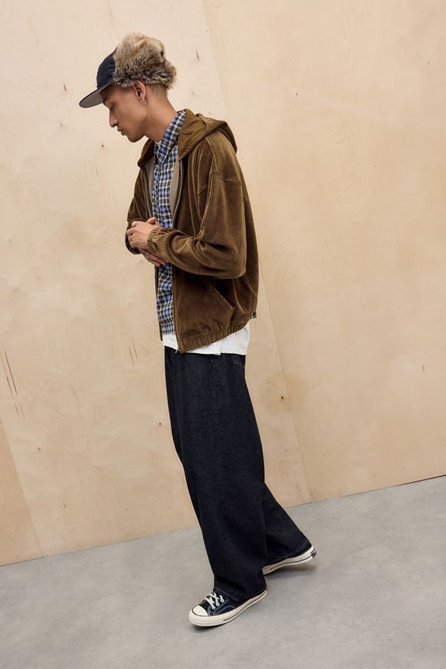 iets frans... Khaki Velour Hoodie #2