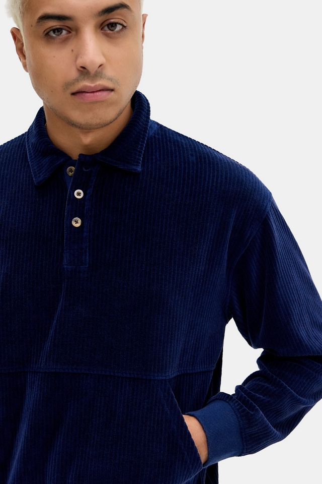 iets frans... Polo Mockneck in Velluto Blu Marino #1