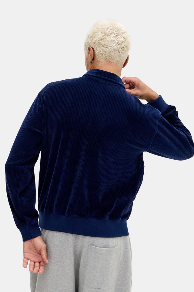 iets frans... Polo Mockneck in Velluto Blu Marino #3