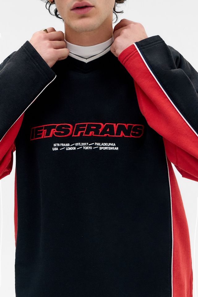 iets frans... Sudadera con Paneles Deportivos Negros y Rojos #1