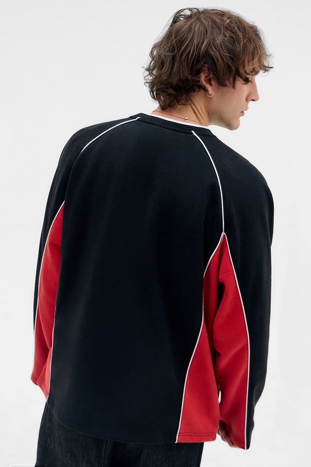 iets frans... Sudadera con Paneles Deportivos Negros y Rojos #2