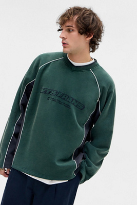 iets frans... Green Sport Panel Sweatshirt Product Page