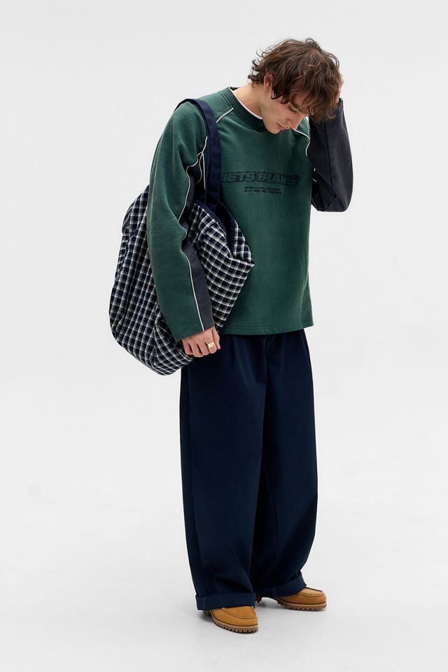 iets frans... Sudadera Verde con Panel Deportivo #2