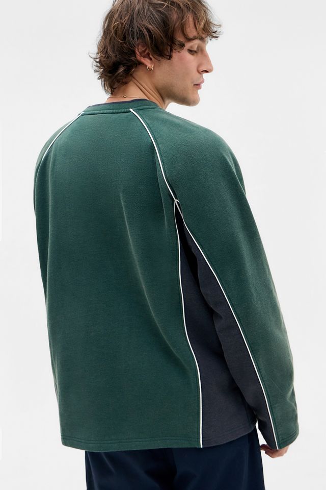 iets frans... Sudadera Verde con Panel Deportivo #3