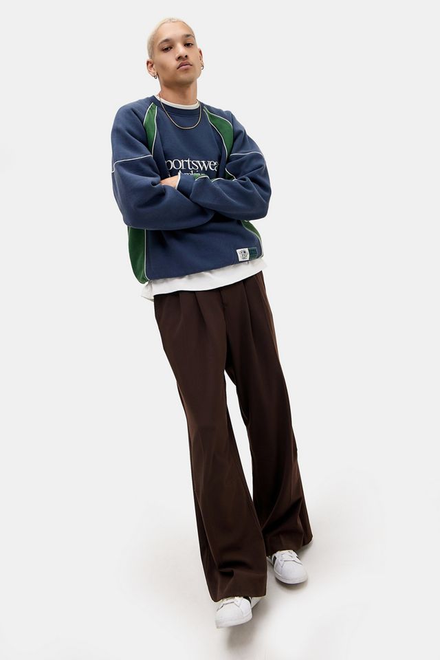 iets frans... Navy & Green Sporty Panel Sweatshirt #2
