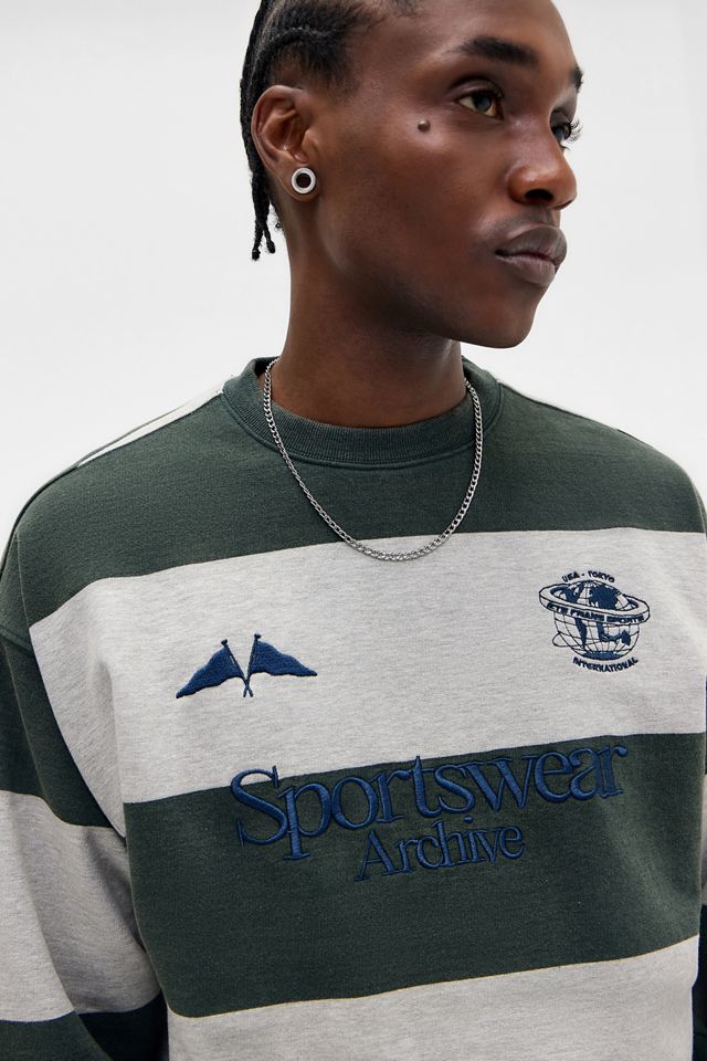 iets frans... Stripe Sports Sweatshirt #1